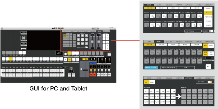 HSV-190 Web GUI
